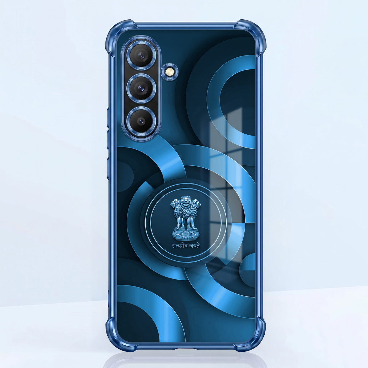 Samsung Galaxy A36 5G Blue Emblem Airbags Printed Back Case