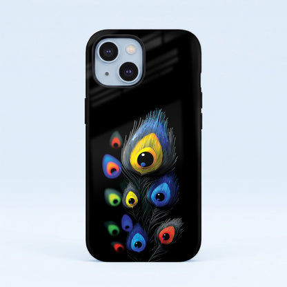 iPhone 15 5G Multi-Feather Peacock Protective Case