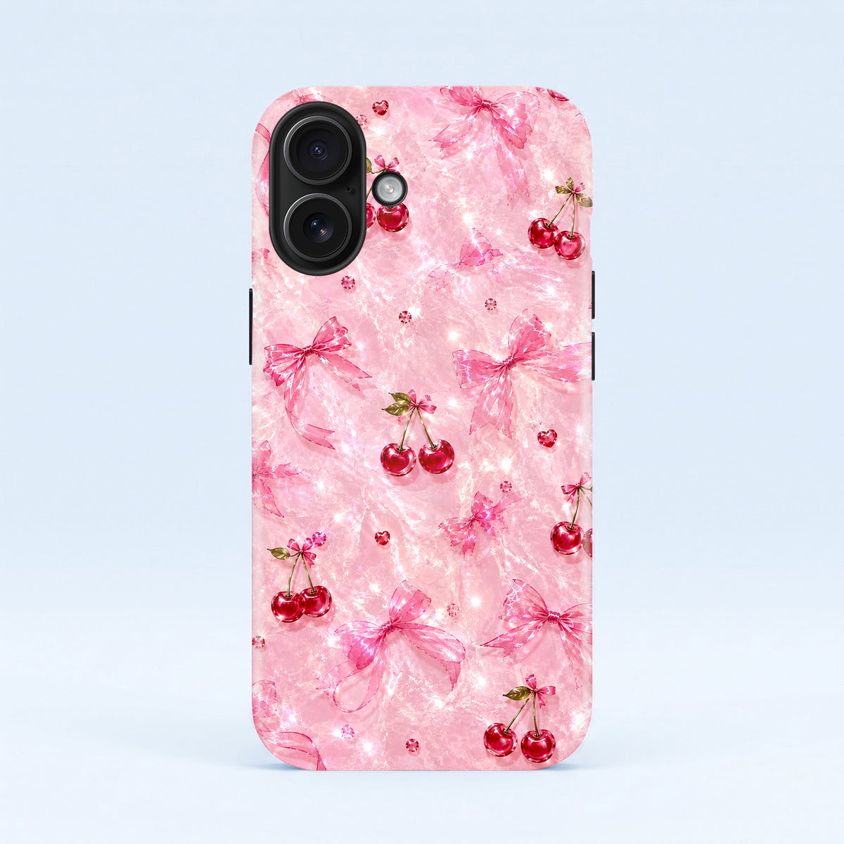 iPhone 16 5G Pink Cherry Blossom Protective Case