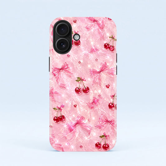 iPhone 16 5G Pink Cherry Blossom Protective Case