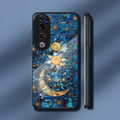 Vivo V40 Pro 5G Premium Acrylic Shockproof Glass Back Case (Sun-Moon)