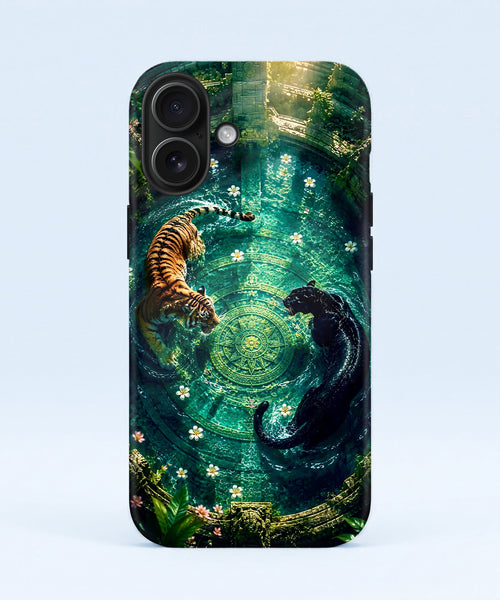iPhone 16 5G Tiger & Panther Mystic Protective Case