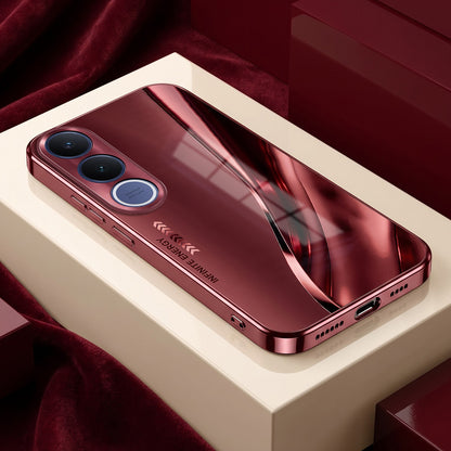 Vivo V70 FE 5G Infinity Energy Burgundy Electroplated Glass Back Case