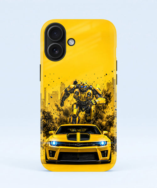 iPhone 16 5G Yellow Transformers Car Protective Case