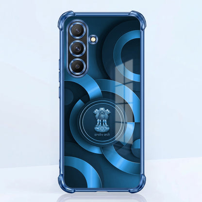 Samsung Galaxy A56 5G Blue Emblem Airbags Printed Back Case