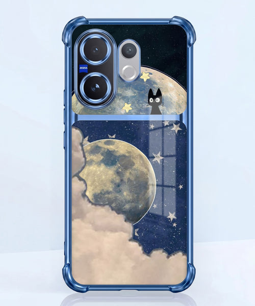 Vivo V60 5G Moonlight Galaxy Dual-Tone Transparent Airbags Case