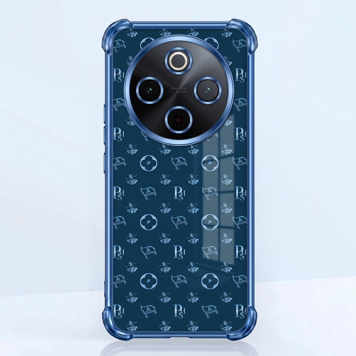 Vivo T4 5G Luxury Monogram Blue Airbags Printed Back Case
