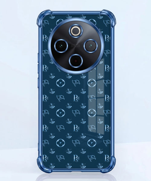 Vivo T4 5G Luxury Monogram Blue Airbags Printed Back Case