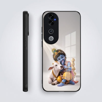 Vivo V40 Pro 5G Bal Krishna Blessings Acrylic Glass Back Case