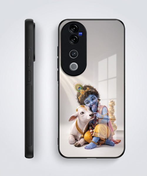 Vivo V40 Pro 5G Bal Krishna Blessings Acrylic Glass Back Case