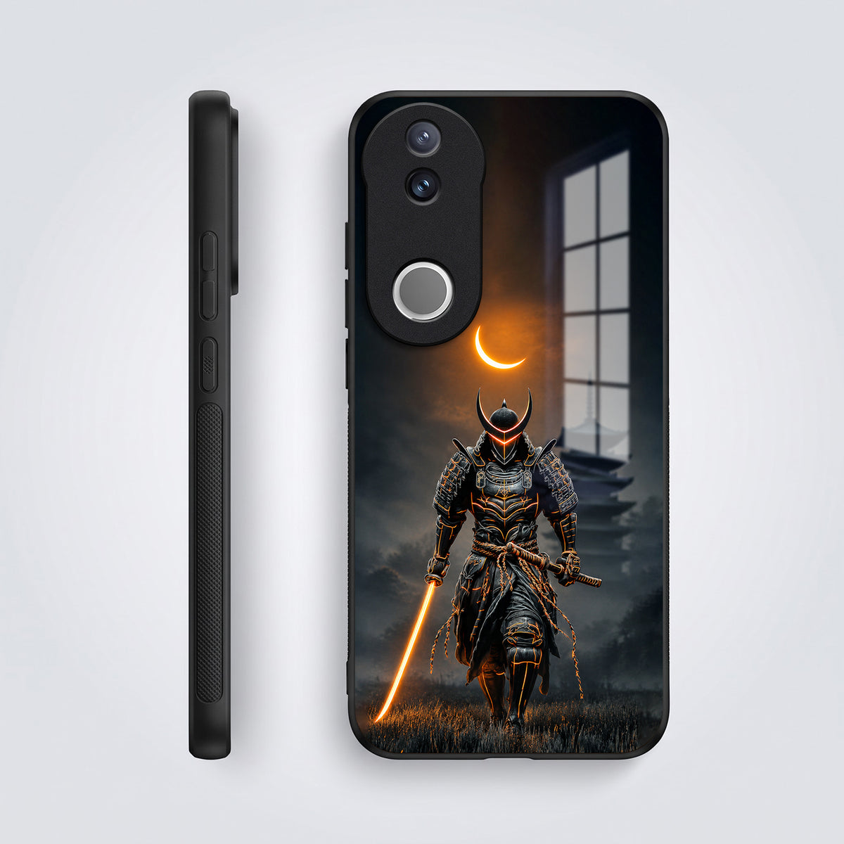 Vivo V50 5G Samurai Warrior Acrylic Glass Back Case