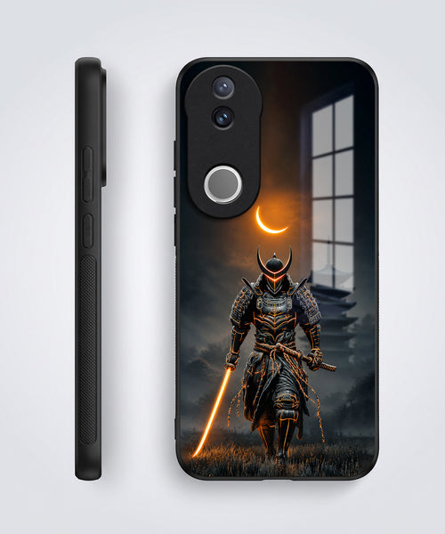 Vivo V50 5G Samurai Warrior Acrylic Glass Back Case