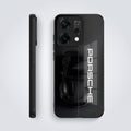 Oppo Reno 14 5G Premium Acrylic Shockproof Glass Back Case (Black Porsche)