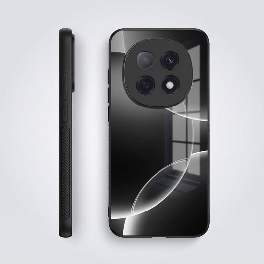 Oppo F29 Pro 5G Premium Acrylic Shockproof Glass Back Case (Black Wave)