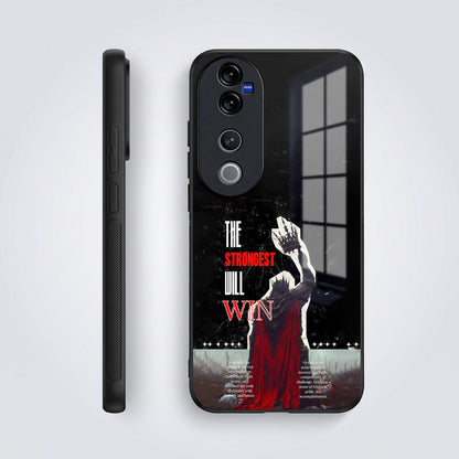 Vivo V40 Pro 5G The Strongest Will Win Acrylic Glass Back Case