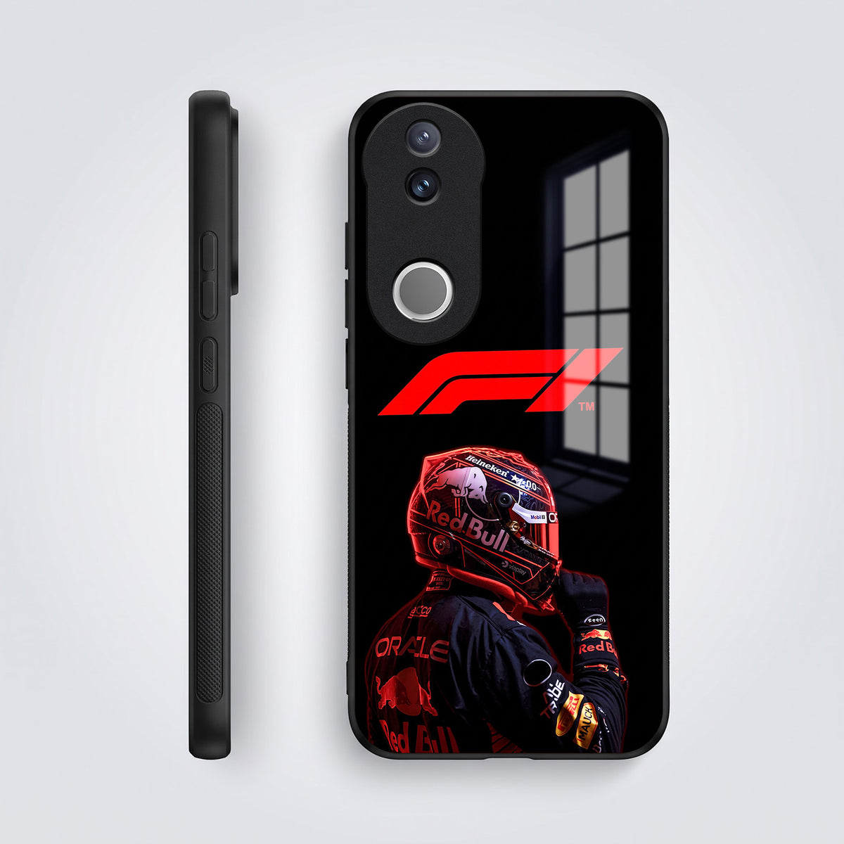 Vivo V50 5G F1 Racing Car Driver Acrylic Glass Back Case