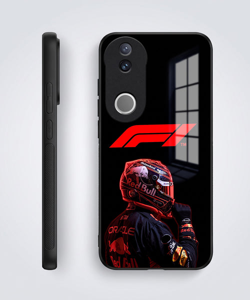 Vivo V50 5G F1 Racing Car Driver Acrylic Glass Back Case