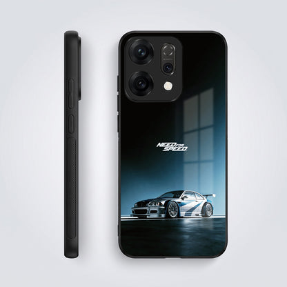 Oppo Reno 14 5G Premium Acrylic Shockproof Glass Back Case (Speed Legend)