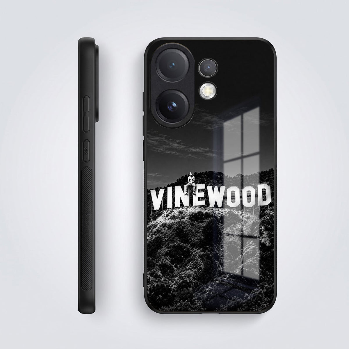 Vivo V60 5G Premium Acrylic Shockproof Glass Back Case (Vinewood)
