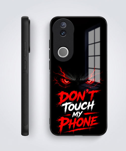 Vivo V50 5G Don't Touch My Phone Acrylic Glass Back Case