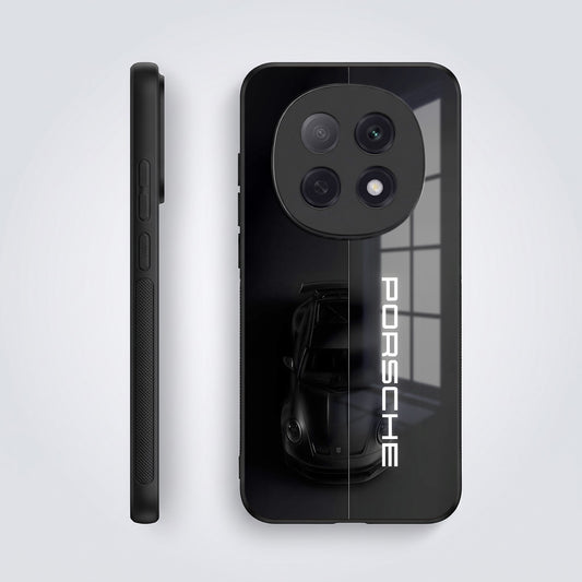 Oppo F29 Pro 5G Premium Acrylic Shockproof Glass Back Case (Black Porsche)