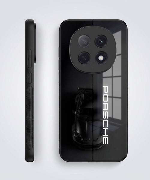 Oppo F29 Pro 5G Premium Acrylic Shockproof Glass Back Case (Black Porsche)
