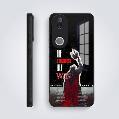 Vivo V50 5G The Strongest Will Win Acrylic Glass Back Case