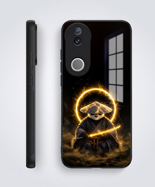 Vivo V50 5G Warrior Panda Acrylic Glass Back Case