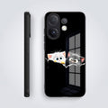 Vivo V60 5G Premium Acrylic Shockproof Glass Back Case (Cute Paws)
