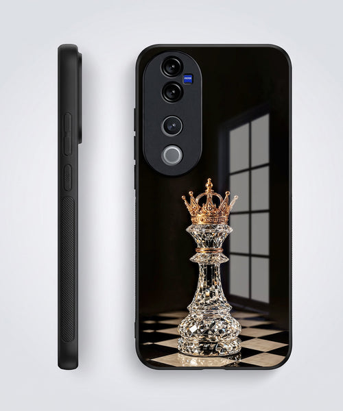 Vivo V40 Pro 5G Royal Chess King Acrylic Glass Back Case