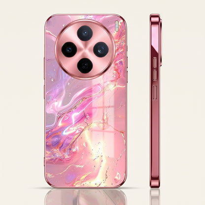 Vivo X200T 5G Pearl Aurora Pink Electroplated Glass Phone Back Case