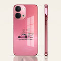 Vivo T5x 5G Luxury Porsche 911 Pink Electroplated Glass Phone Back Case