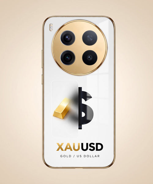 Vivo X300 Pro 5G Luxury XAU/USD Gold Electroplated Glass Phone Back Case