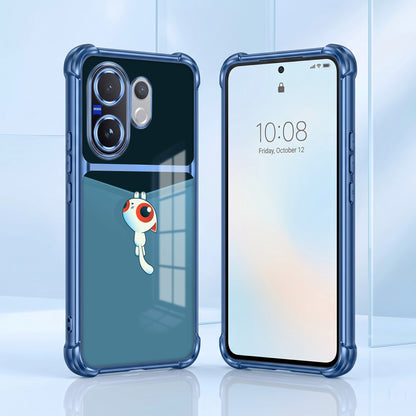 Vivo V60 5G Cute Cyclops Monster Dual-Tone Transparent Airbags Case