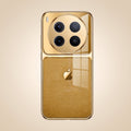 Vivo X300 Pro 5G Royal Touch Apple Gold Electroplated Glass Phone Back Case