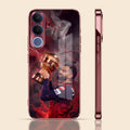 Vivo V70 FE 5G Virat Kohli Burgundy Electroplated Glass Back Case