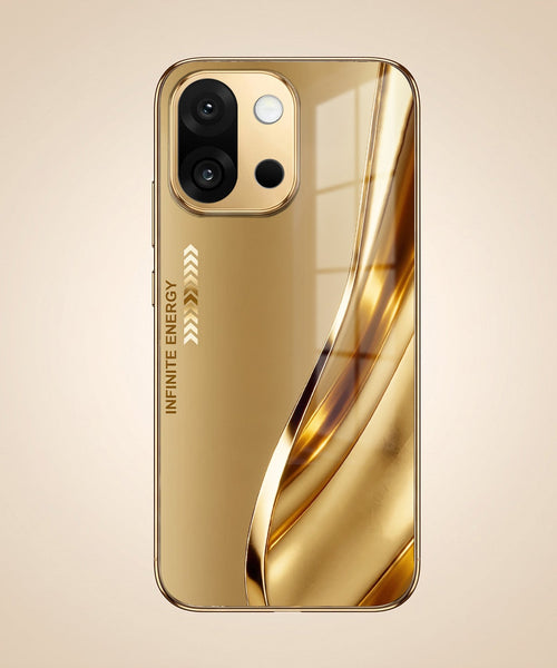 OnePlus 13s 5G Luxury Infinity Energy Gold Electroplated Glass Phone Case