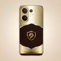 Vivo V60 5G Dragon Crest Gold Electroplated Glass Phone Back Case