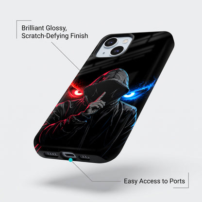 iPhone 15 5G Hooded Shadow Demon Protective Case