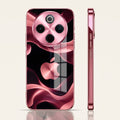 Vivo T4 5G Luxury Wave Pink Electroplated Glass Phone Back Case