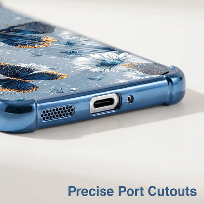 Oppo F29 5G Blue Butterfly Floral Airbags Printed Back Case
