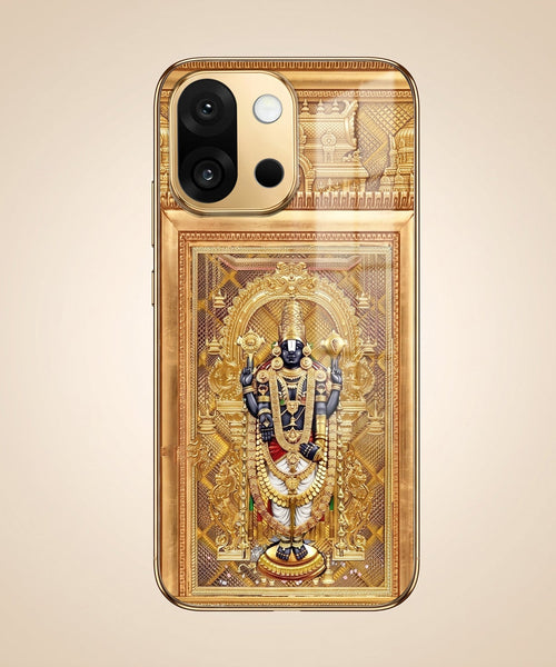 OnePlus 13s 5G Premium Heritage Gold Electroplated Glass Phone Back Case
