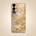 Oneplus Nord 5 5G Golden Butterfly Gold Electroplated Glass Phone Back Case