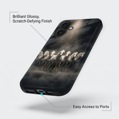 iPhone 16 5G Running Horses Protective Case