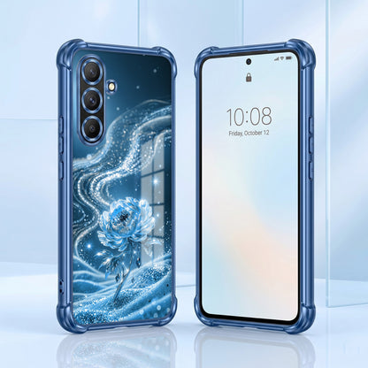 Samsung Galaxy A36 5G Blue Rose Airbags Printed Back Case