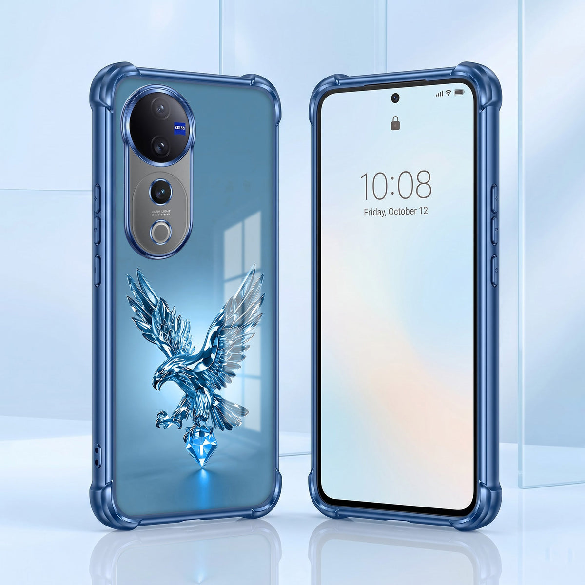 Vivo V40 Pro 5G Blue Eagle Airbags Printed Back Case