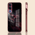 Vivo V70 FE 5G Crimson Spider Burgundy Electroplated Glass Back Case