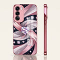 Oppo Reno 12 Pro 5G Diamond Glam Pink Electroplated Glass Phone Back Case