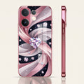 Vivo V60 5G Diamond Glam Pink Electroplated Glass Phone Back Case