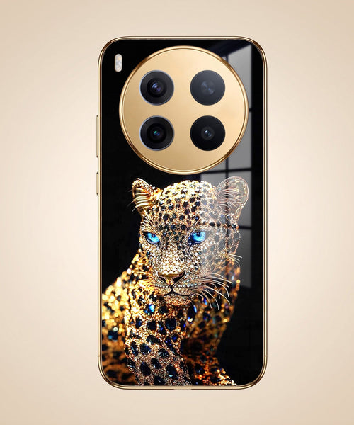 Vivo X300 Pro 5G Panther Gold Electroplated Glass Phone Back Case